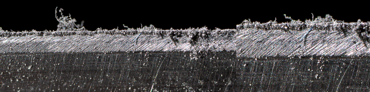 otřep na ostří nože po broušení - jak nabrousit nůž