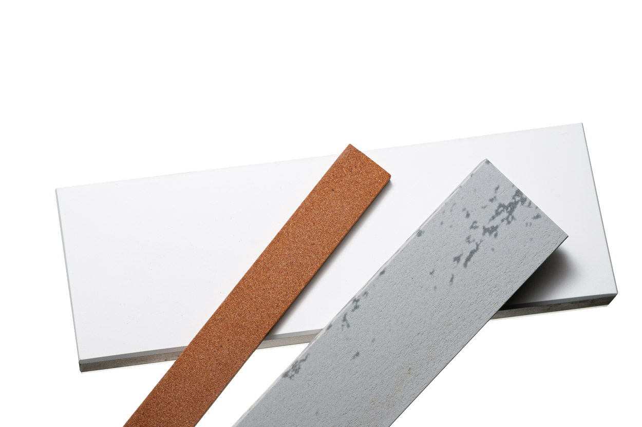 přehled brusných kamenů na broušení nožů - syntetika diamant korund přírodní