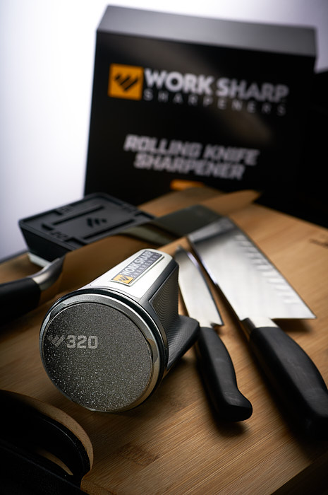 WorkSharp rolling knife sharpener - valivý brousek na nože